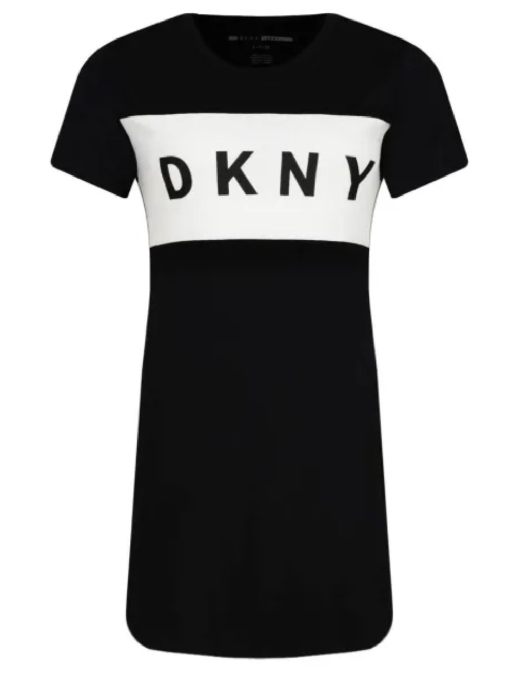 NWT DKNY Black and White Logo T-Shirt Dress